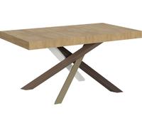 Table extensible 90x160/264 cm Volantis Quercia Natura structure 4/C