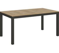 Table extensible 90x160/420 cm Everyday Evolution Chêne Nature Structure Anthracite