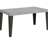 Table extensible 90x160/420 cm Flame Cement structure Anthracite
