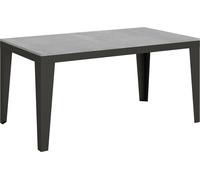 Table extensible 90x160/420 cm Flame Evolution Ciment Structure Anthracite