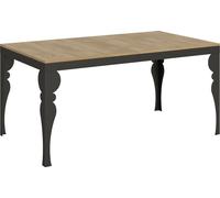 Table extensible 90x160/420 cm Paxon Evolution Chêne Nature Structure Anthracite