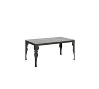 Table extensible 90x160/420 cm Paxon Evolution Ciment cadre Anthracite -