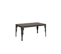 Table extensible 90x160/420 cm Paxon Evolution Noyer cadre Anthracite -