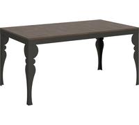 Table extensible 90x160/420 cm Paxon Evolution Noyer Structure Anthracite