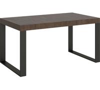 Table extensible 90x160/420 cm Tecno Premium Noyer Structure Anthracite