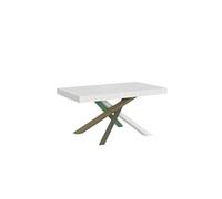 Table extensible 90x160/420 cm Volantis Frêne Blanc cadre 4/A -