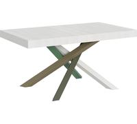 Table extensible 90x160/420 cm Volantis structure Frêne Blanc 4/A
