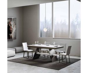 Table extensible 90x180/284 cm Baita Evolution avec structure anthracite