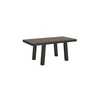 Table extensible 90x180/284 cm Bridge Evolution Noyer cadre Anthracite -