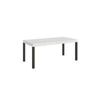 Table extensible 90x180/284 cm Everyday Frêne Blanc cadre Anthracite -