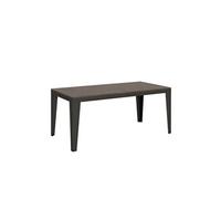 Table extensible 90x180/284 cm Flame Evolution Noyer cadre Anthracite -