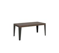 Table extensible 90x180/284 cm Flame Noyer cadre Anthracite -