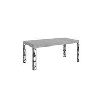 Table extensible 90x180/284 cm Ghibli Ciment cadre Anthracite -