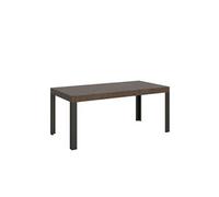 Table extensible 90x180/284 cm Linea Noyer cadre Anthracite -