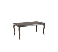 Table extensible 90x180/284 cm Olanda Iron Noyer cadre gris -