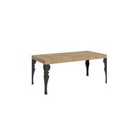 Table extensible 90x180/284 cm Paxon Chêne Nature cadre Anthracite -