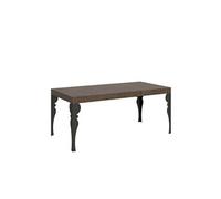 Table extensible 90x180/284 cm Paxon Noyer cadre Anthracite -
