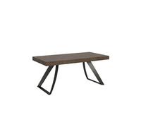Table extensible 90x180/284 cm Proxy Noyer cadre Anthracite -