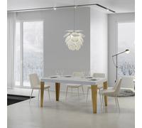 Table extensible 90x180/284 cm structure or flammé