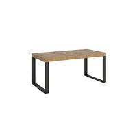 Table extensible 90x180/284 cm Tecno Chêne Nature cadre Anthracite -
