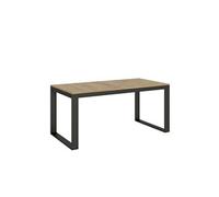 Table extensible 90x180/284 cm Tecno Evolution Chêne Nature cadre Anthracite -