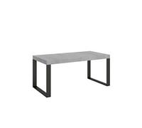 Table extensible 90x180/284 cm Tecno Premium Ciment cadre Anthracite -