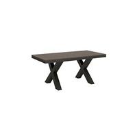 Table extensible 90x180/284 cm Traffic Evolution Noyer cadre Anthracite -