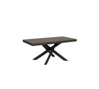 Table extensible 90x180/284 cm Volantis Evolution Frêne Blanc cadre Anthracite -