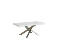 Table extensible 90x180/284 cm Volantis Frêne Blanc cadre 4/A -