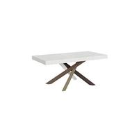 Table extensible 90x180/284 cm Volantis Frêne Blanc cadre 4/C -