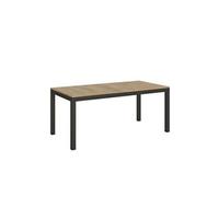 Table extensible 90x180/440 cm Everyday Evolution Chêne Nature cadre Anthracite -