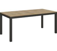 Table extensible 90x180/440 cm Everyday Evolution Chêne Nature Structure Anthracite