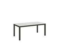 Table extensible 90x180/440 cm Everyday Evolution Frêne Blanc cadre Anthracite -