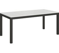 Table extensible 90x180/440 cm Everyday Evolution Frêne Blanc structure Anthracite