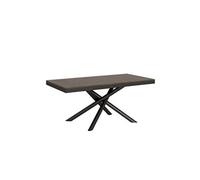 Table extensible 90x180/440 cm Famas Evolution Noyer cadre Anthracite -
