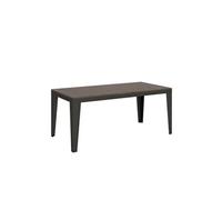 Table extensible 90x180/440 cm Flame Evolution Noyer cadre Anthracite -