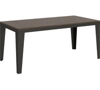 Table extensible 90x180/440 cm Flame Evolution Noyer cadre Anthracite -