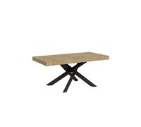 Table extensible 90x180/440 cm Volantis Chêne Nature cadre Anthracite - ITAMOBY