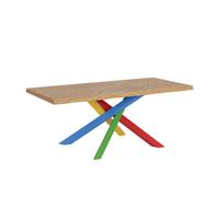Table extensible 90x200/300 cm Versalux pieds écorcés 4/B