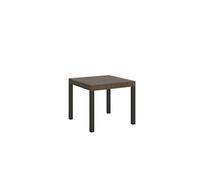 Table extensible 90x90/246 cm Everyday Noyer cadre Anthracite -