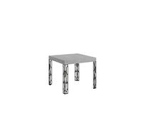 Table extensible 90x90/246 cm Ghibli Ciment cadre Anthracite -