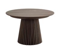 Table Extensible à 240cm Pied Relief MDF Placage Chêne fumé - DUBLIN