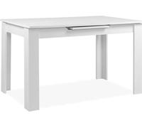 Table extensible - BIRMINGHAM - 80A - Ouverture synchonisée automatique - Décor blanc - 6 / 8 personnes - 125-165 x 75 x 80 cm