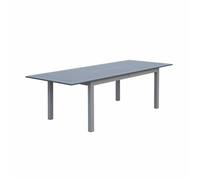Alice's Garden - Table Extensible - Chicago Anthracite - Table en Aluminium 175/245cm avec rallonge. 8 Places