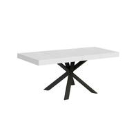 Table extensible Clerk Premium 90x90/194 cm - Pieds anthracite