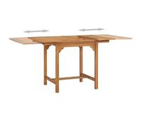 Table extensible de jardin - KIMISS - Teck solide - Rectangulaire - Marron