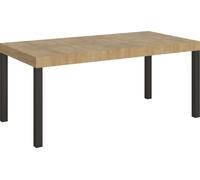 Table extensible Everyday 200/460x90 cm chêne naturel avec pieds anthracite