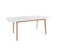 Table Extensible Helga 120 / 160cm Blanche Blanc