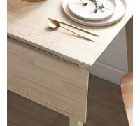 Table extensible HOMCOM en bois pliante 110x86x75 cm pour 2-4 personnes gain de place design naturel idéal petits espaces