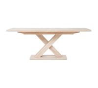 Table extensible mélaminé contemporaine pieds central en croix L 160 à 200 cm AVANT